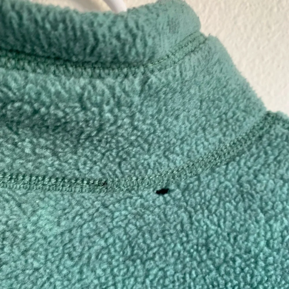 Patagonia Mens Green Blue 1996 USA Synchilla T Snap Pullover Fleece Jacket XL